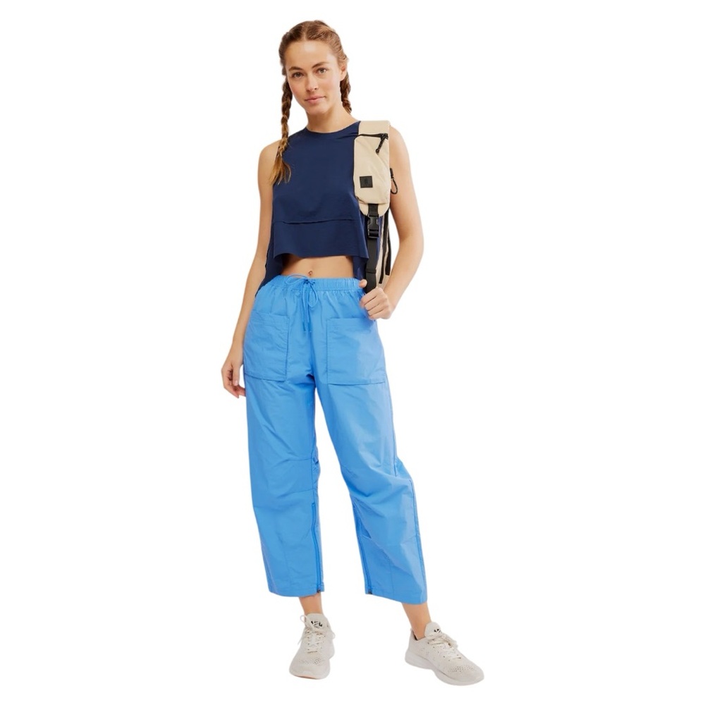 🦋Free People Movement Women’s Fly by Night Pants size-Small in Riviera Blue